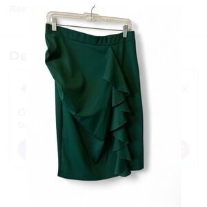 VFSHOW Elegant Ruched Ruffle Slit Work Business Party Pencil Skirt